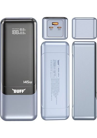 Buff BP16 145 W Dijital Ekranlı 27000 mAh Powerbank