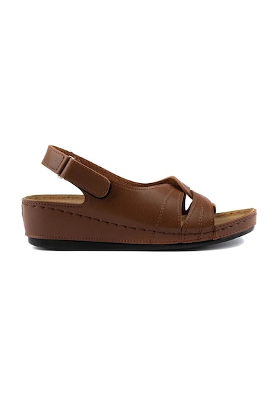 Roy Jones 1817 Ortopedik Cırtlı Topuklu Plaj Kadın Sandalet 167800000339 13 Taba Taba
