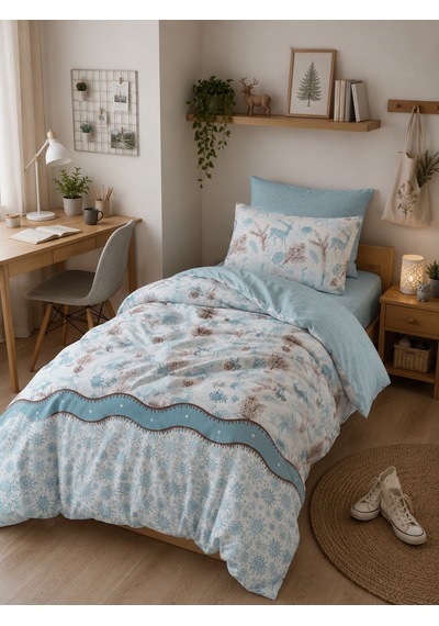 Mystory Home Tek Kişilik Nevresi Takımı Yılbaşı
