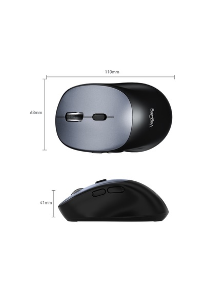 Veggieg G800 Kablosuz 2.4ghz 3600dpı Optik Mouse Gri Diğer