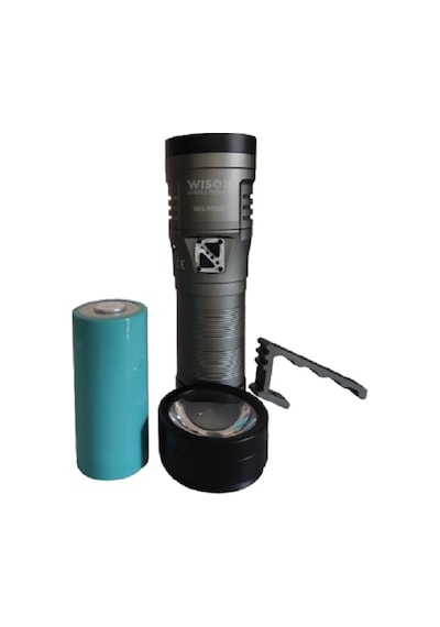 WISON WS-15500 Profesyonel Uzun Menzilli El Feneri | 13.000 Lümen – 130W – 32.000 Mah.