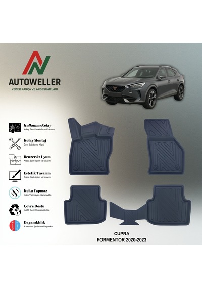 Cupra Formentor 2020-2023 Sonrası Uyumlu Havuzlu Oto Paspas