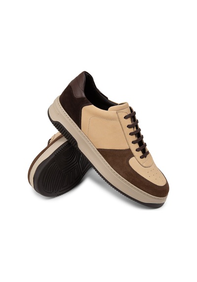 Deery Hakiki Deri Vizon Rengi Erkek Sneaker Ayakkabı - 01965Mvzne04 Vizon Deery Hakiki Deri Vizon Rengi Erkek Sneaker Ayakkabı - 01965Mvzne04 Vizon