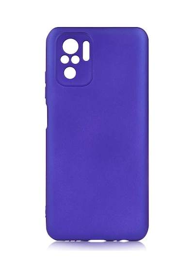 Kilifone - Xiaomi Uyumlu Redmi Note 10s - Kılıf Mat Renkli Esnek Premier Silikon Kapak - Saks Mavi
