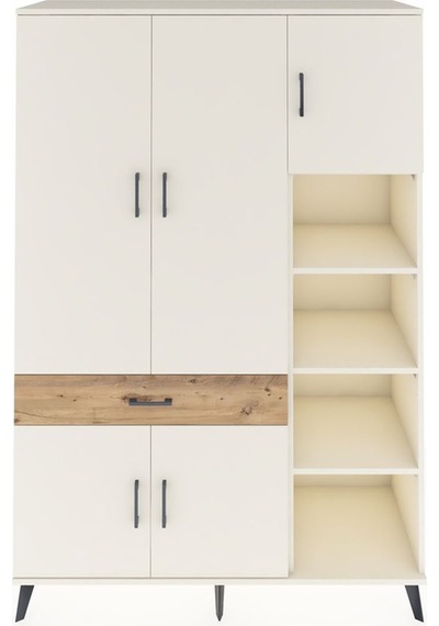 Hyperion Dolap 10 Raflı Tek Çekmeceli 5 Kapaklı 132x44x195 Aytaşı-aytaşı/çam Aytası/atlas Çam Hyperion Dolap 10 Raflı Tek Çekmeceli 5 Kapaklı 132x44x195 Aytaşı-aytaşı/çam Aytası/atlas Çam
