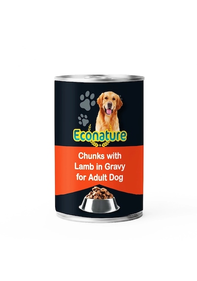 Econature Kuzu Etli Yetişkin Köpek Konservesi 400 Gr
