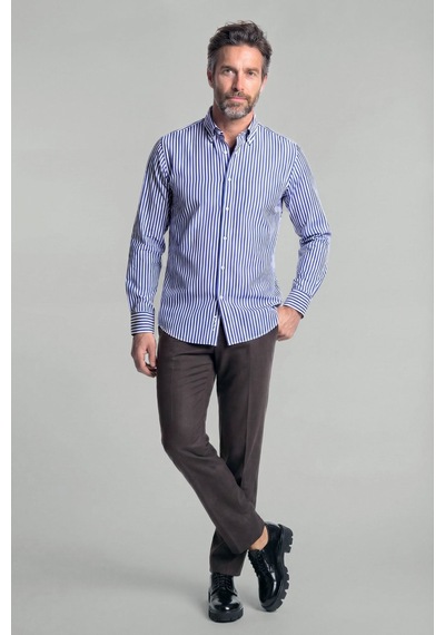 Bisse Regular Fit Cepsiz Pamuk Lacivert Erkek Gömlek Gmczg4kpal242062 C39 Lacivert