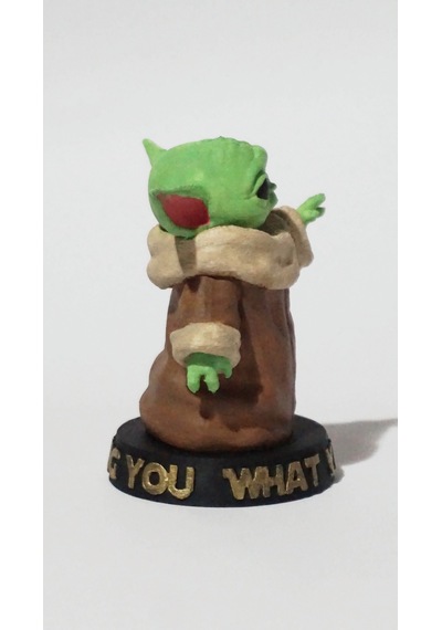 Babyyoda - Dekoratif Biblo Ve 3d Maket Obje 9cm