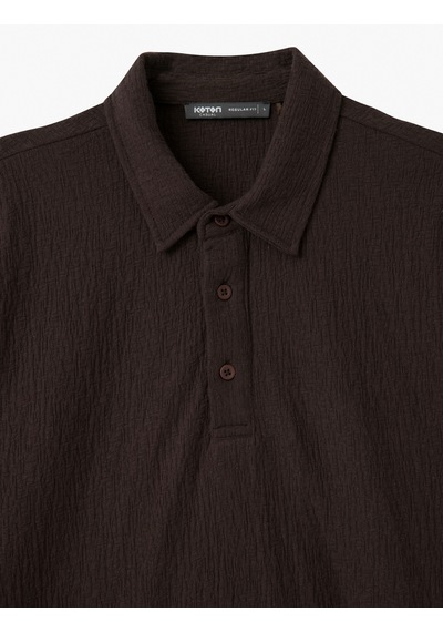 Koton Kısa Kollu Pamuk Karışımlı Dokulu Polo Yaka Tişört Kahverengi 5sam10001mk Kahve Kahverengi Koton Kısa Kollu Pamuk Karışımlı Dokulu Polo Yaka Tişört Kahverengi 5sam10001mk Kahve Kahverengi