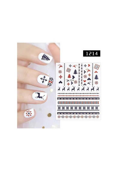 Adanil Geyik Ve Noel Desenleri Sticker J0-1214