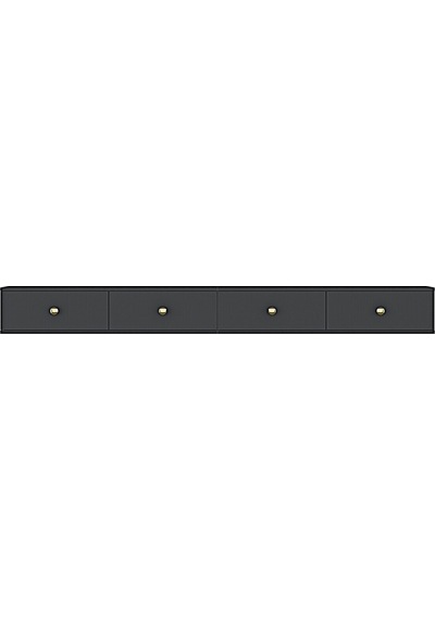 Tda2401ag - Zuzu Double Duvara Montaj Tv Stand Antrasit-gold 240cm Antrasit / Koyu Gri Tda2401ag - Zuzu Double Duvara Montaj Tv Stand Antrasit-gold 240cm Antrasit / Koyu Gri