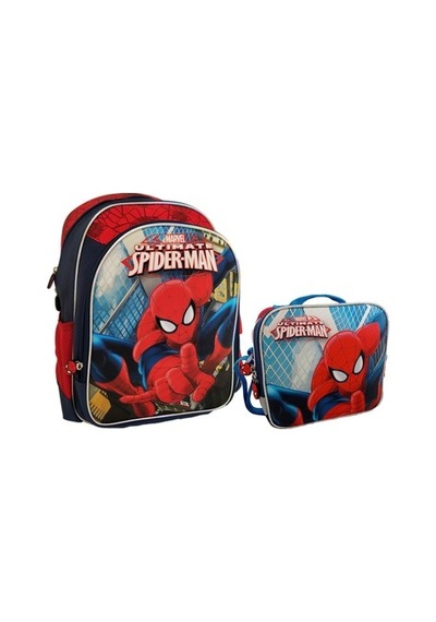 Spiderman Okul Çantası Beslenme Çantası 2’li Sets