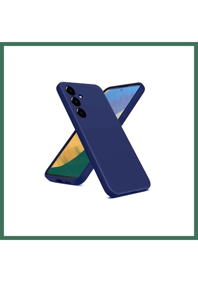 En-cag Samsung Galaxy A36 Uyumlu Kılıf Nano İçi Kadife Silikon - Lacivert Bss
