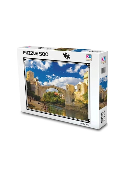 Ks Games Old Mostar Bridge Bosna Hersek 500 Parça Puzzle