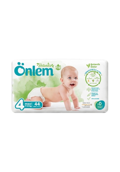 Önlem Botanika Bebek Bezi 4 Numara Maxi İkili Jumbo Paket 44 Adet
