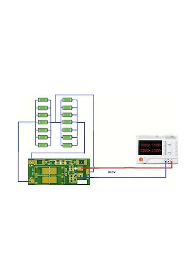 Xuweiwei 2s 20a 7.4v 8.4v 18650 Lityum Şarj Koruma Devresi Yeşil Pcb Matkap Motoru