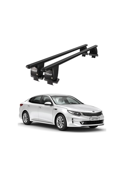 Royal Kia Optima 2015 Ve Sonrası Uyumlu Siyah Kilitli Ara Atkı Port Bagaj Tavan Barı