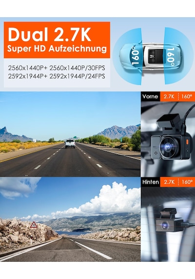 Vantrue E2 2.7k+2.7k Araç Kamerası Araç Ön Arka 5ghz Wifi 9mb/s Gps, Uzaktan Kumanda Sesli Komutlar Araç Kamerası Çift 1944p/1440p Wdr Gece Görüş Tampon Park Modu Araç Kamerası, 2,45'' 320 G Sensör, Maks. 512 Gb Vantrue E2 2.7k+2.7k Araç Kamerası Araç Ön Arka 5ghz Wifi 9mb/s Gps, Uzaktan Kumanda Sesli Komutlar Araç Kamerası Çift 1944p/1440p Wdr Gece Görüş Tampon Park Modu Araç Kamerası, 2,45'' 320 G Sensör, Maks. 512 Gb