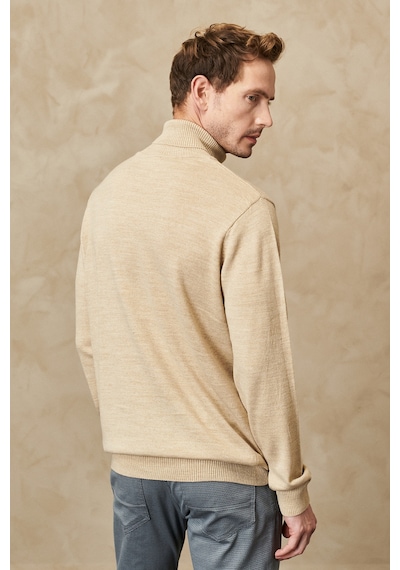 AC&Co / Altınyıldız Classics Erkek Bej Tüylenme Yapmayan Anti Pilling Özellikli Standart Fit Tam Balıkçı Yaka Triko 4A4923100004BEJL Bej AC&Co / Altınyıldız Classics Erkek Bej Tüylenme Yapmayan Anti Pilling Özellikli Standart Fit Tam Balıkçı Yaka Triko 4A4923100004BEJL Bej