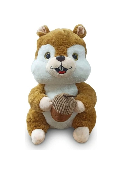 Peluş Sincap 35 Cm Büyük Boy Yumuşak Doku Ve Sevimli Tasarım