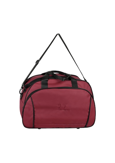 Galb Leather Ozel Kumas Tam Korumali Ve Astarli Seyahat Cantasi El Ve Omuz Askili El Valizi 45x30x21 Cm Bordo