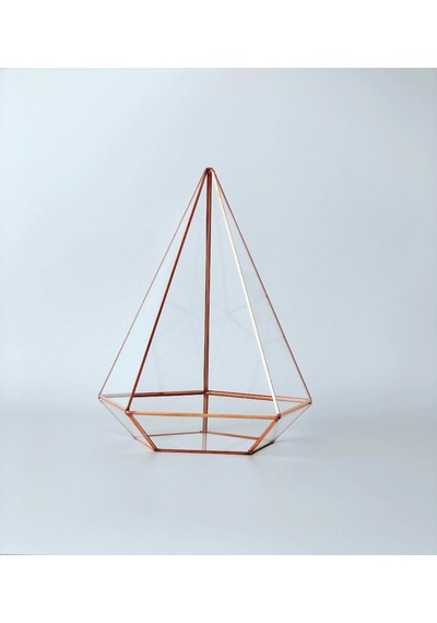 Dekoratif Cam Fanus - Geometrik Cam Fanus - Teraryum Cam Fanus (489239544)