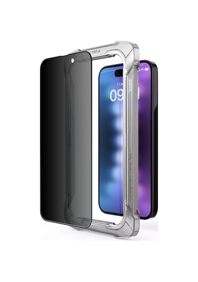 Buff Apple iPhone 15 Pro Max Uyumlu 5d Privacy Ekran Koruyucu