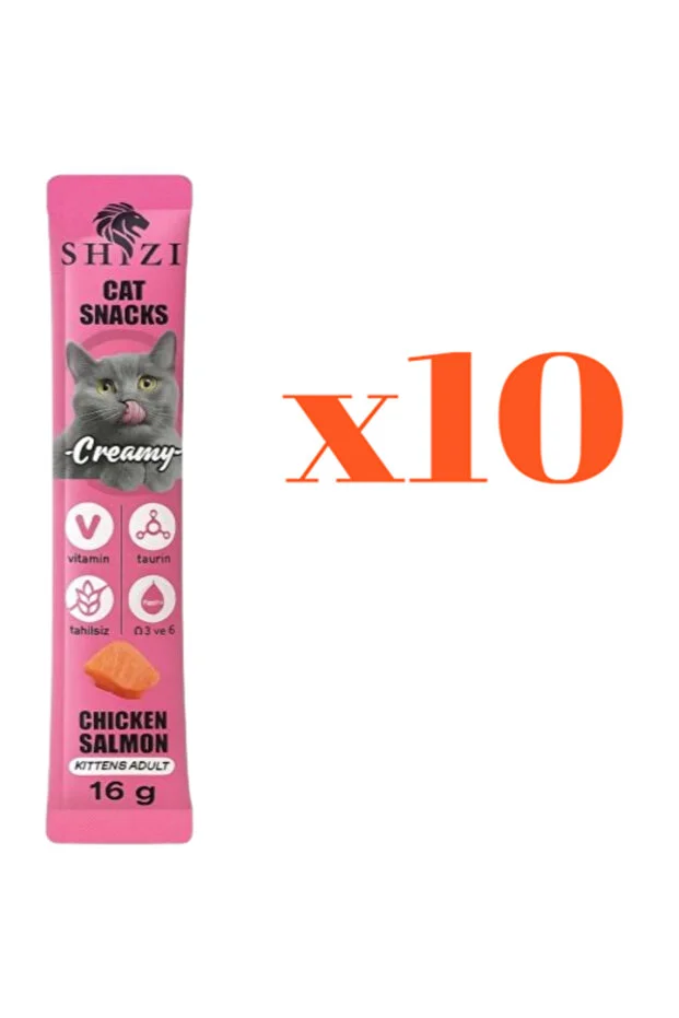 Shzi Shizi Creamy Krema Kedi Ödülü Somon 10x16gr