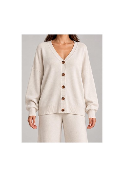 Velora Grup Triko 2'li Takım Oversize Bej - 938221605 Bej