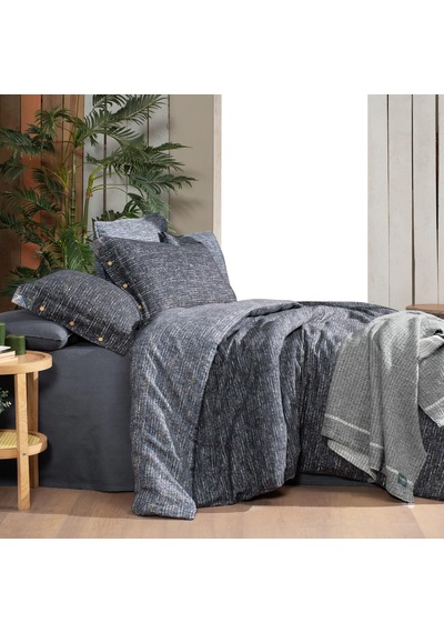 Glamis King Size Battal Boy %100 Pamuk Flanel Pazen Nevresim Takımı Gri Gri