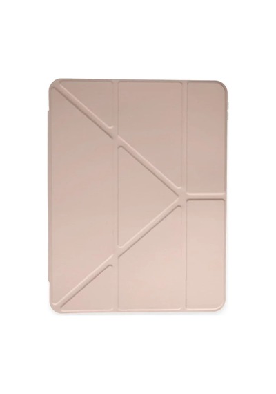 Apple İpad Pro 11 2024 Kılıf Kalemlikli Mars Tablet Kılıfı - Rose Gold Diğer