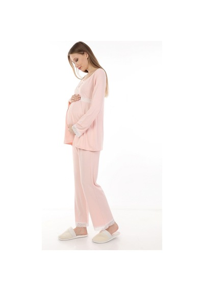 Luvmabelly Myra9700 Hamile Pijama Takımı -pembe-pembe