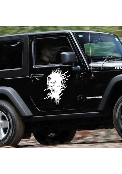 Ölümcül Kurukafa Sticker - Araba Oto Motosiklet Karavan Cam Araç Sticker - 00239 20x16 Cm