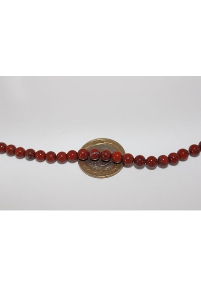 Jasper Taşı Yarım Dizi 6 MM (14230) 18 CM Beyaz