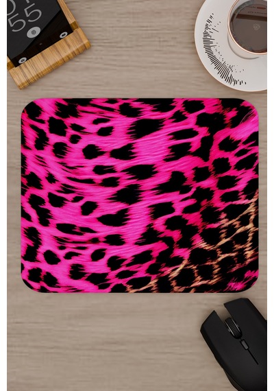Leopar Kaymaz Dikişli Kauçuk Oyuncu Mousepad V5 - 22x18 Gaming Mouse Pad Fare Altlığı