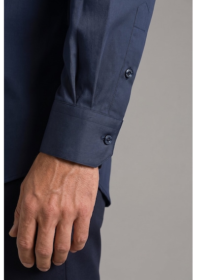 Bisse Lacivert Regular Fit Modern Pamuk Cepsiz Klasik Yaka Uzun Gömlek Gmkls250066 C39