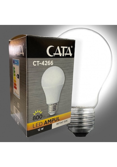 Cata Ct-4266 12W/6500 Led Ampul 12W Watt E27 Duy Beyaz Işık