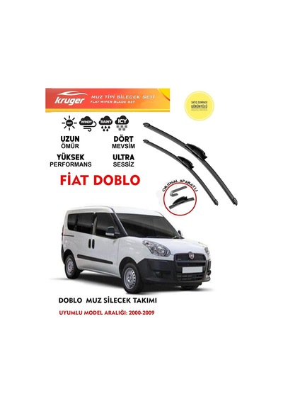 Doblo Silecek Silgi Silgeç Silgeç Silgi Takımı 2008 Model Araca Özel Aparat