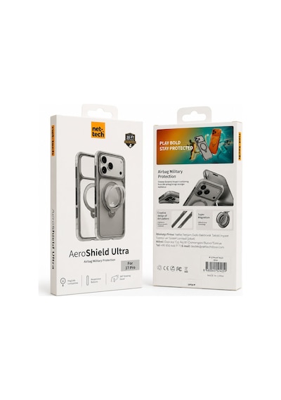 Nettech Apple iPhone 17 Pro Max Uyumlu Nt-n123 Standlı Master Air Arka Koruma Kılıf - Abis