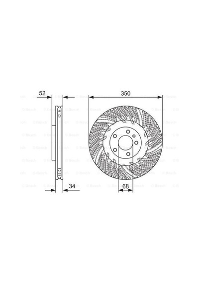 Bosch 0986479d28 Fren Aynası Ön Sağ Porsche Macan 95b Mcncc Mcyna Mcynb Mcypa 2.0 2.9 3.0tsı Tdı 14- 95b615302