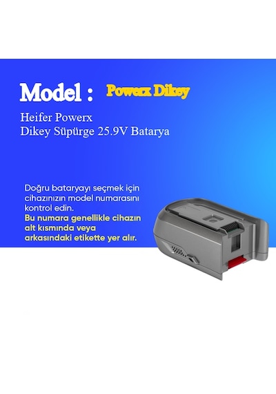 Heifer Powerx Dikey Süpürge 3500 Mah Batarya