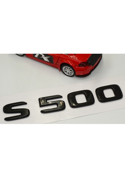S 500 Bagaj Parlak Siyah ABS 3M 3D Yazı Logo