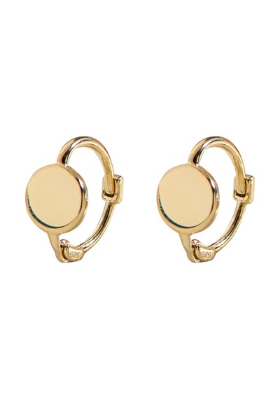 Goldkupe 14 Ayar Modern Minik Yuvarlak Halka Altın Küpe 0,87 Gr-2961