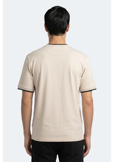 Slazenger Zavıer Erkek Pamuklu Bej Tişört