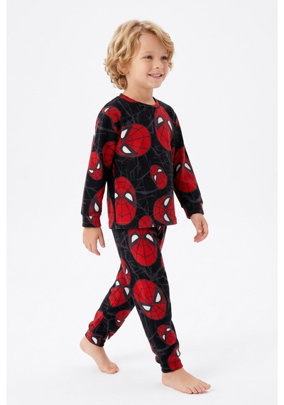 Fidekids Erkek Çocuk Örümcek Desenli Karakterli %100pamuklu Takım Pijama Takımı Lacivert Fidekids Erkek Çocuk Örümcek Desenli Karakterli %100pamuklu Takım Pijama Takımı Lacivert