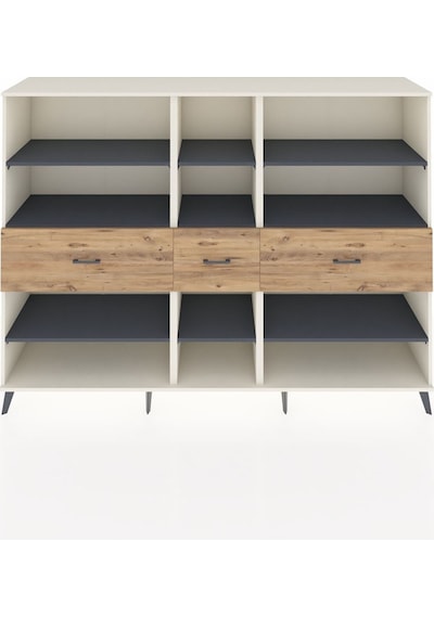 Hyperion Dolap 9 Raflı 3 Çekmeceli 220x44x163 Aytaşı-antrasit/çam Antrasıt/atlas Çam - Aytası Hyperion Dolap 9 Raflı 3 Çekmeceli 220x44x163 Aytaşı-antrasit/çam Antrasıt/atlas Çam - Aytası