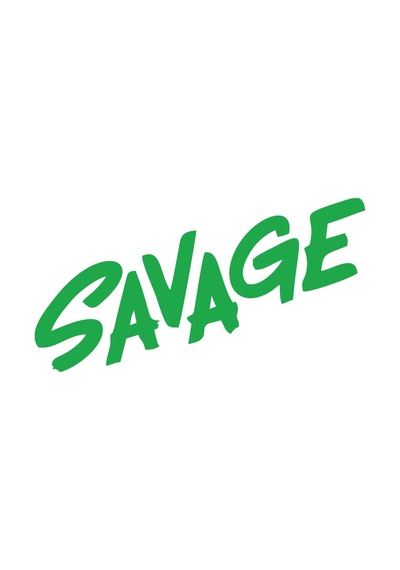 Savage Araba Sticker 17x17 Cm Yeşil