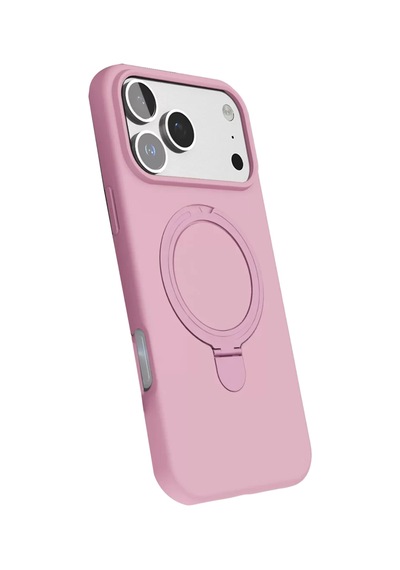 Newface Apple İphone 17 Pro Regal Magsafe Standlı Kapak - Açık Pembe