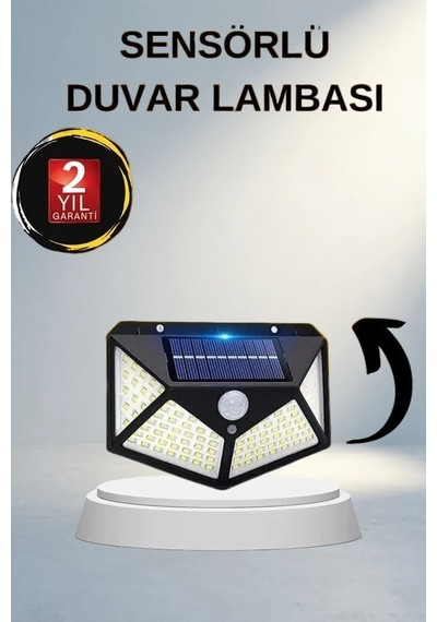 Bahçe Lambası 100 Led Güneş Enerjili Dış Mekan Renkli