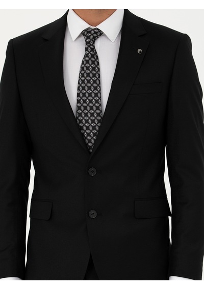 Cacharel Siyah Slim Fit Ceket